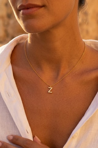 Collier Initiales Z - Doré