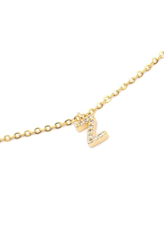 Collier Initiales Z - Doré