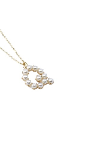 Collier Initiales Q - Doré