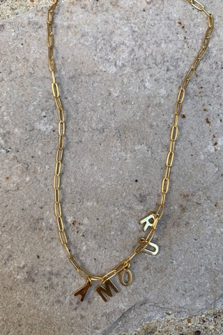 Collier Initiales Amour - Doré