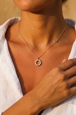 Collier Initiales O - Doré