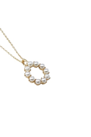 Collier Initiales O - Doré