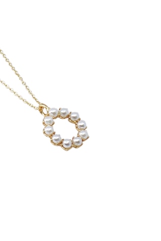 Collier Initiales O - Doré