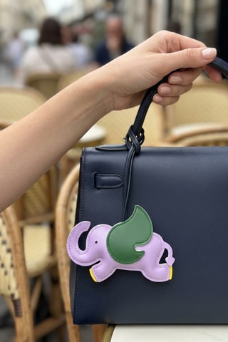 Porte-clés Bestiaire Eléphant - Violet