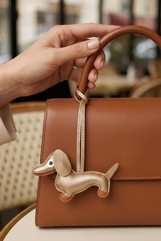Porte-clés Bestiaire Teckel - Doré