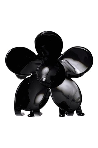 Pince à cheveux Herbier Fleur - Noir