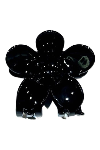 Pince à cheveux Herbier Fleur - Noir