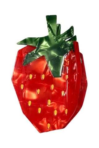 Pince à cheveux Herbier Fraise - Rouge