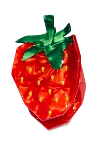 Pince à cheveux Herbier Fraise - Rouge