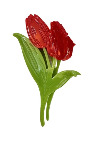Pince à cheveux Herbier Tulipe - Vert