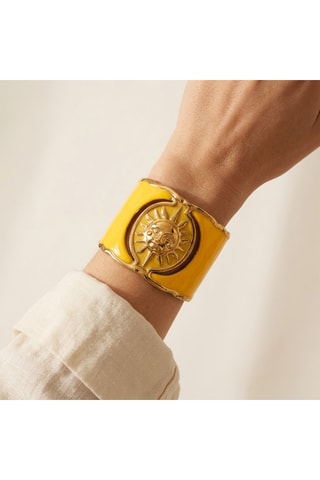 Bracelet Emaux - Jaune et doré
