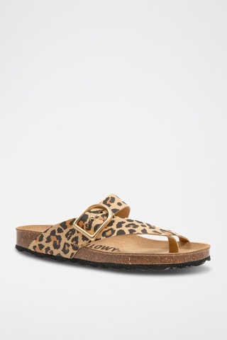 Sandales - Noir, beige et marron