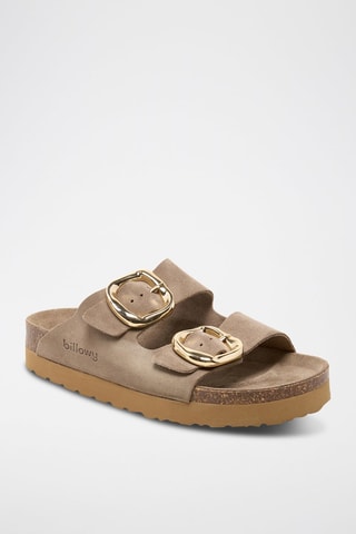 Mules en cuir - Beige