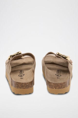 Mules en cuir - Beige