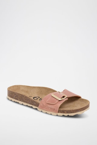 Mules en cuir - Rose