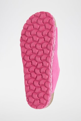 Mules plateformes en nubuck - Rose