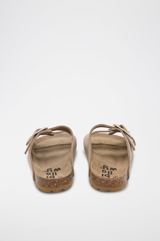 Mules en cuir - Beige