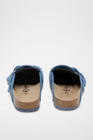 Sabots en nubuck Zueco - Bleu