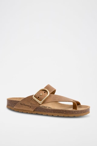 Sandales en nubuck - Marron
