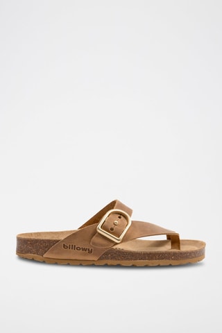 Sandales en nubuck - Marron