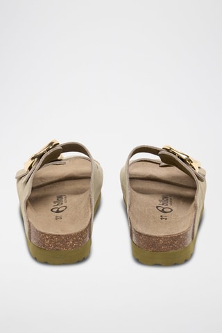Mules en cuir - Beige
