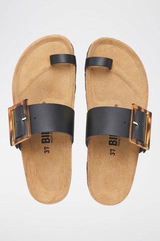 Mules en cuir - Noir