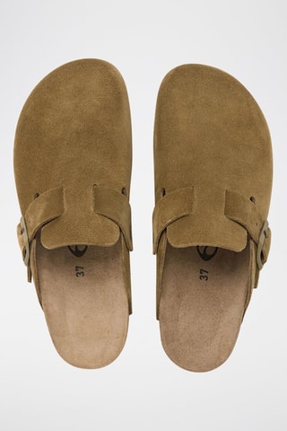 Sabots en nubuck Zueco - Marron
