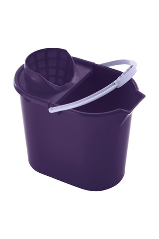 Cubo con escurridor - 12 l - Violeta