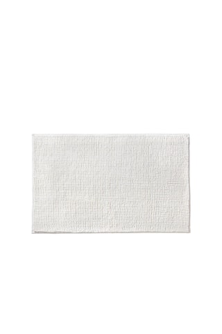 Alfombra de baño - 80 x 50 cm - Blanco