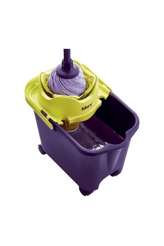 Cubo escurridor bifase con ruedas - 14 l