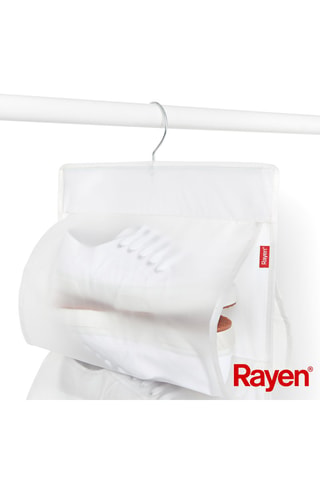 Zapatero colgante - 125 x 33 x 0,4 cm - Blanco