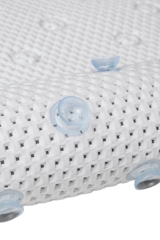 Alfombra de baño antideslizante -45 x 91 cm - Blanco