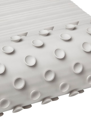 Alfombra de baño antideslizante - 86 x 33 cm - Blanco