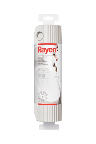 Alfombra de baño antideslizante - 86 x 33 cm - Blanco