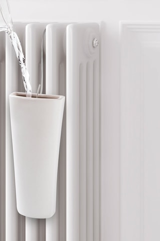 2 humidificadores de cerámica para radiadores - Blanco
