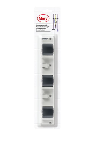 Soporte para escoba - Blanco