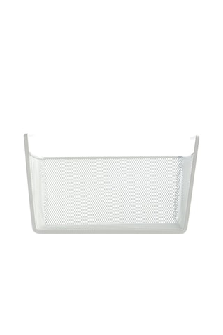 Cesta para colgar en estantería - 30 x 15 x 25 cm - Blanco