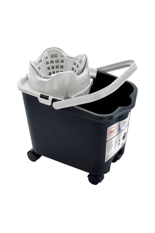 Cubo escurridor con ruedas - 14 l