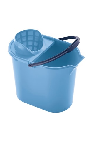 Cubo con escurridor - 12 l - Azul