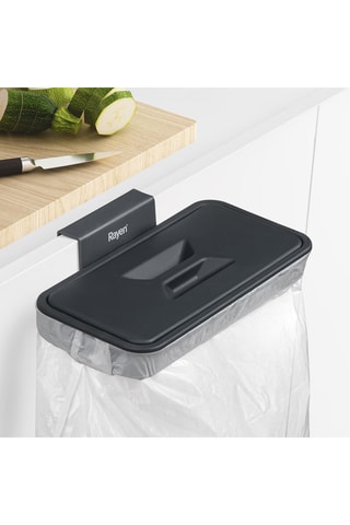 Soporte para bolsa de basura - Negro