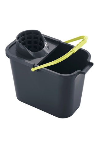 Cubo con escurridor - 12 l - Negro