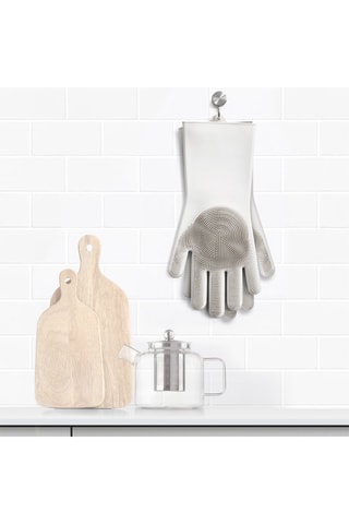 Guante de cocina de silicona - Blanco