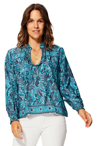 Top - Azul marino y turquesa