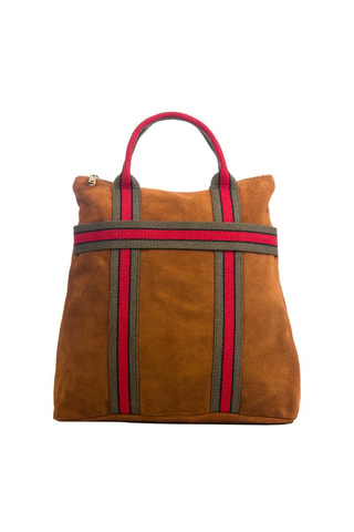 Sac à dos en nubuck - Marron