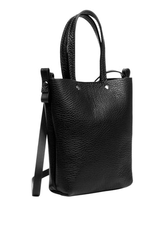 Sac porté épaule en cuir - Noir