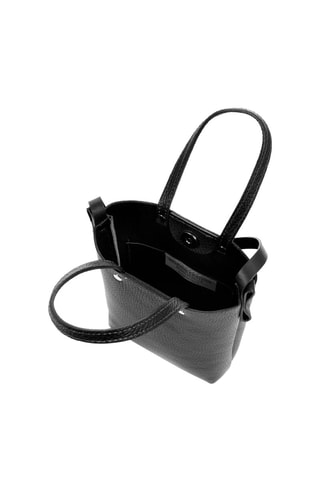 Sac porté épaule en cuir - Noir