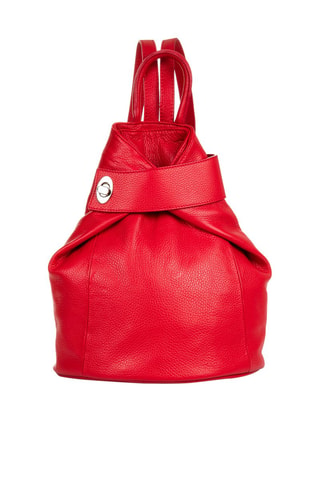 Leren Rugtas - Rood