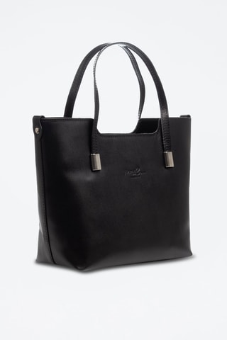 Leren Shopper Filippa - Zwart