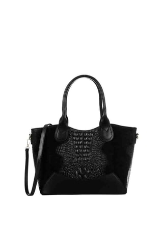 Leren Shopper - Zwart