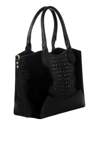 Leren Shopper - Zwart